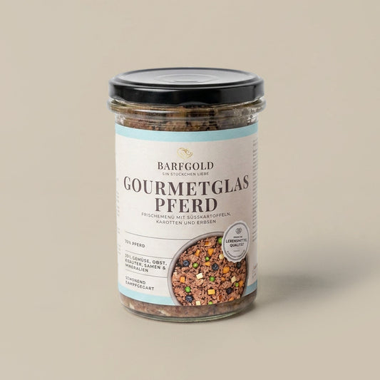 Gourmetglas Pferd 400 g - 6 Gläser